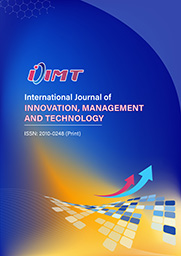 Cover of the journal International Journal of Innovation, Management and Technology