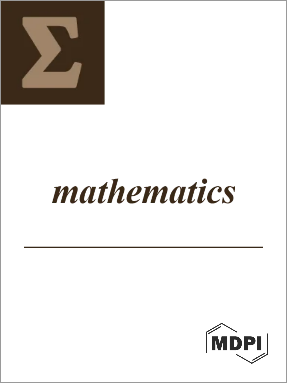 Cover of the journal Mathematics