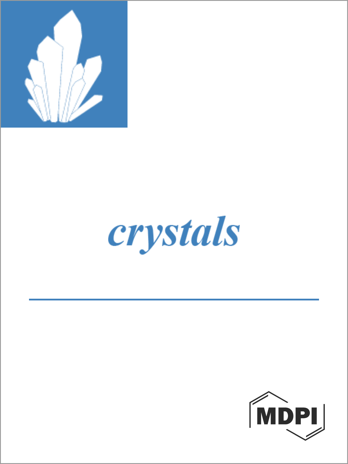 Cover of the journal Crystals