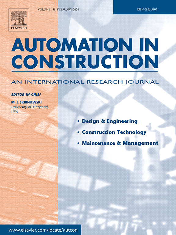 Cover of the journal Automation in Construction