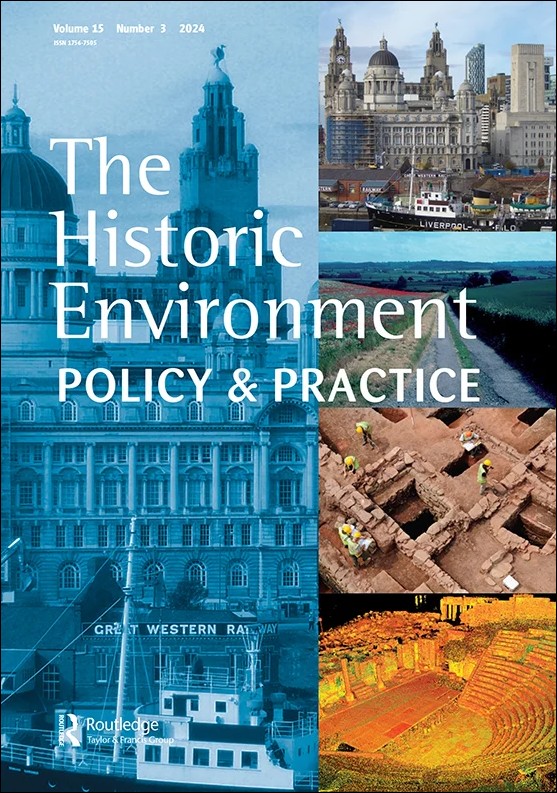 Cover of the journal The Historic Environment: Policy & Practice