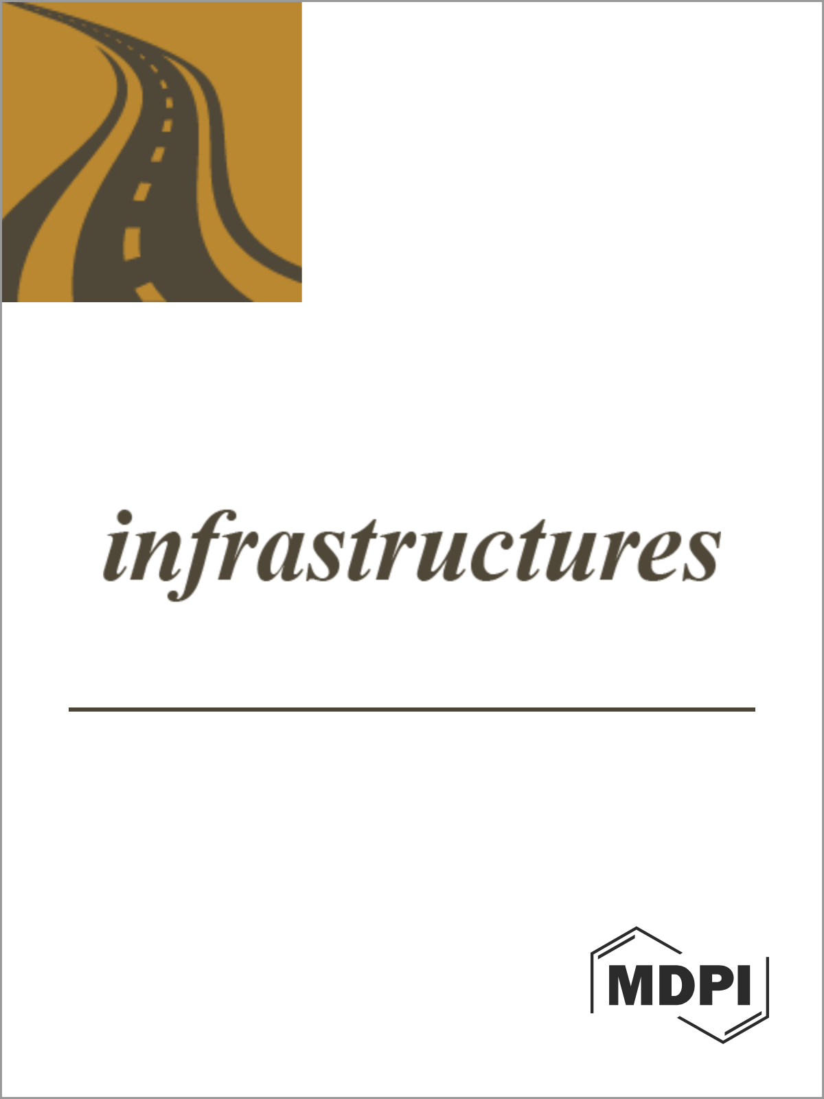 Cover of the journal Infrastructures