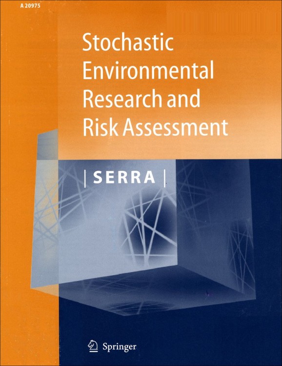 Cover of the journal Stochastic Environmental Research and Risk Assessment